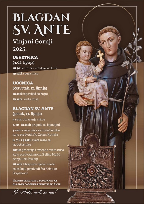 Blagdan sv. Ante 2025.